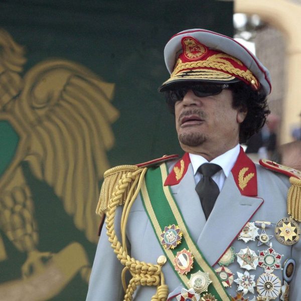 Muammar al-Gaddafi vor seinem Tod